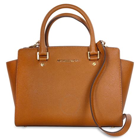 Michael Kors Selma Medium Leather Satchel 